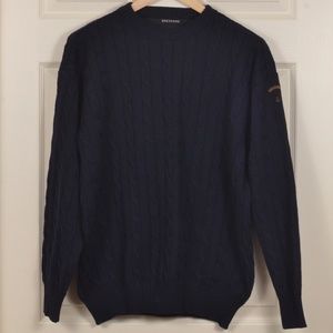 🇮🇹 PSY L Wool Crewneck Cable Knit Sweater